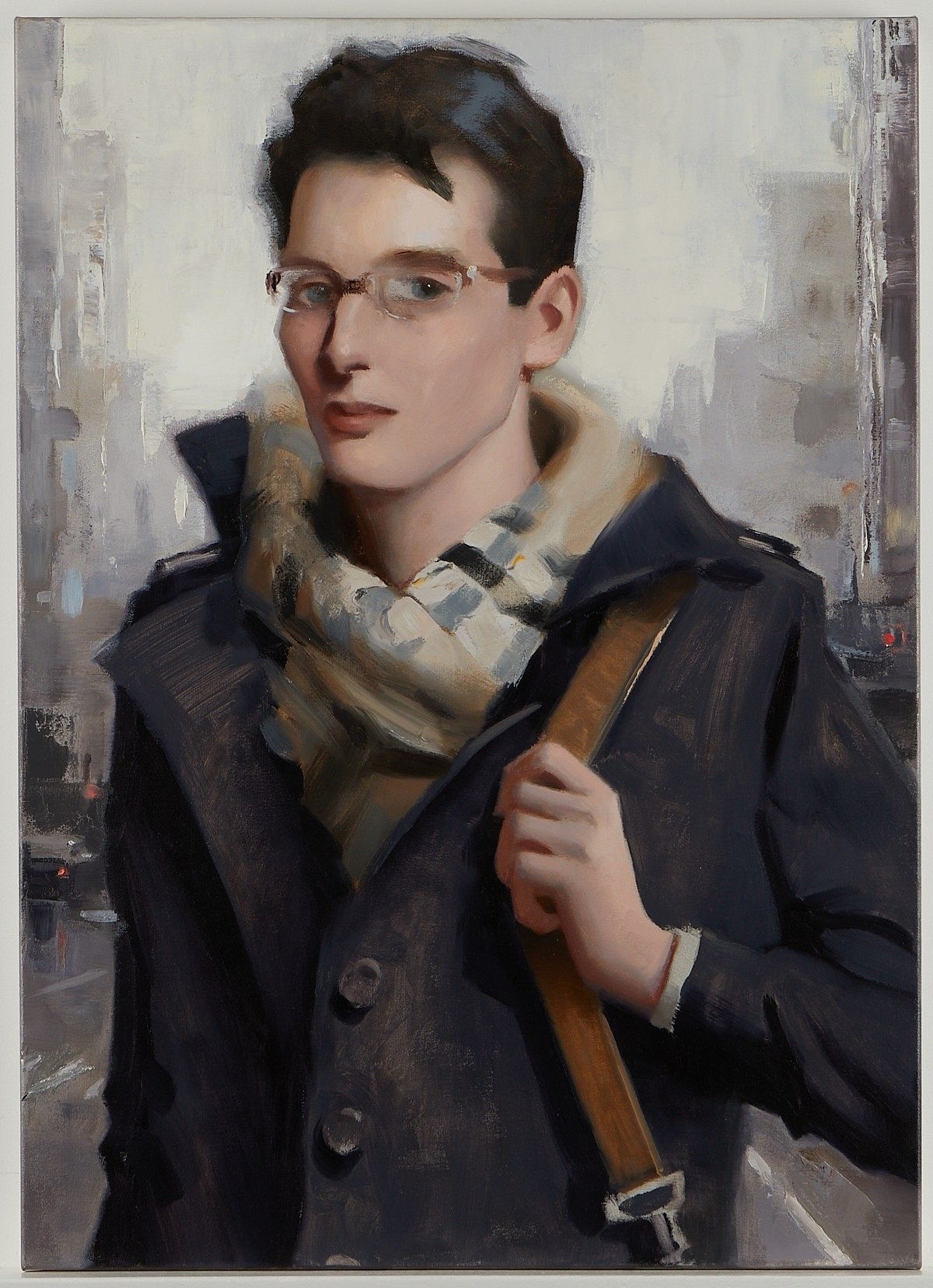 Artwork by Kai McCall, Kai McCall "Cold City Picture" Oil Painting, Made of Oil on canvas