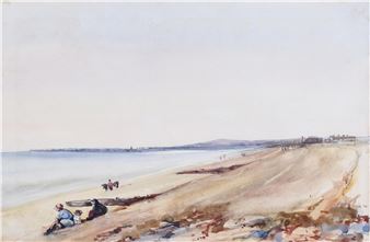 beach scene - Charles Gray Graves