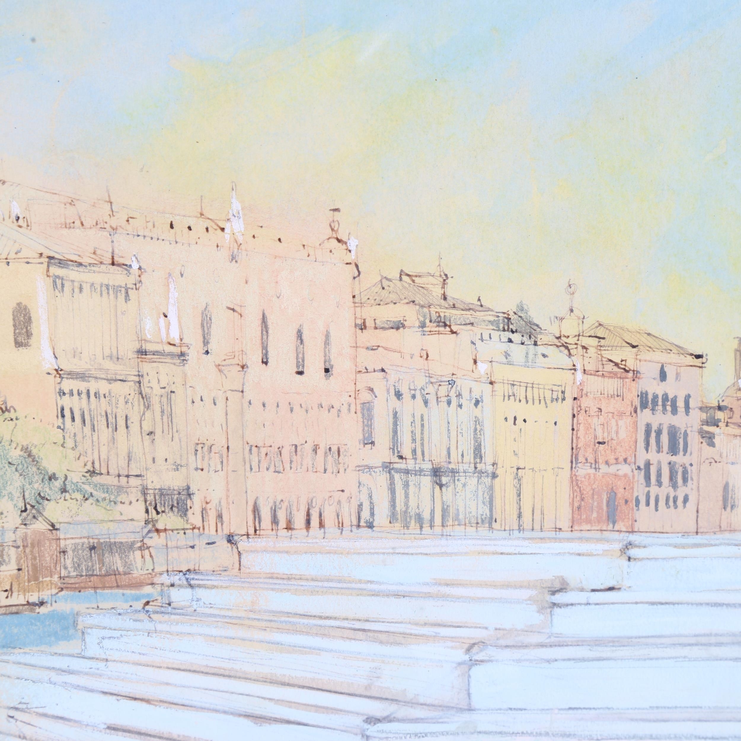 Artwork by Erik Smith, the steps of San Giorgio Maggiore Venice