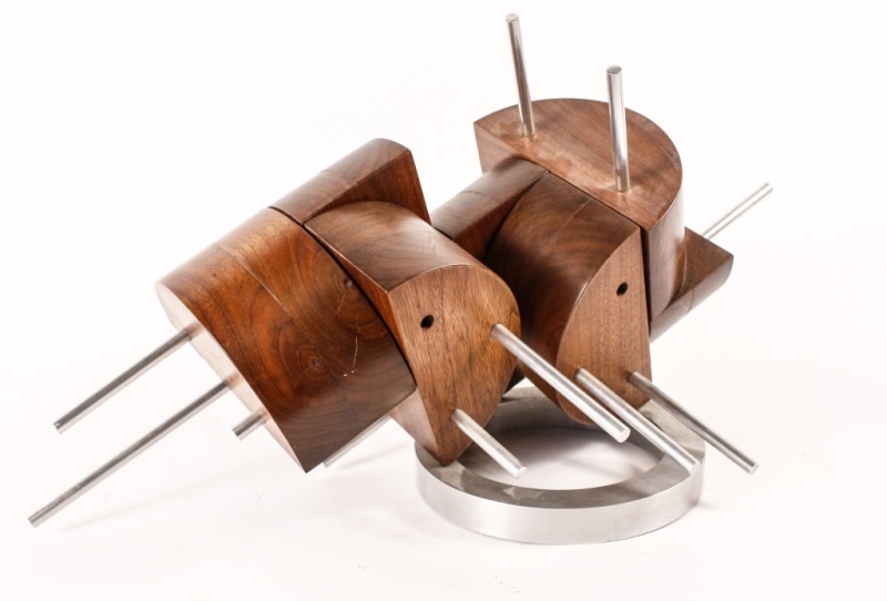Henry Clay | Wood & Metal Abstract Sculpture by Peter Risser (1982 ...