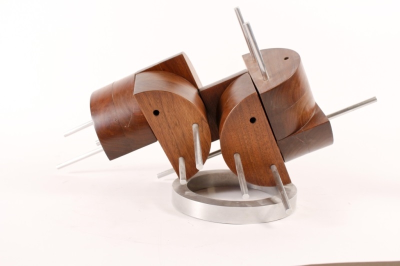 Henry Clay | Wood & Metal Abstract Sculpture by Peter Risser (1982 ...