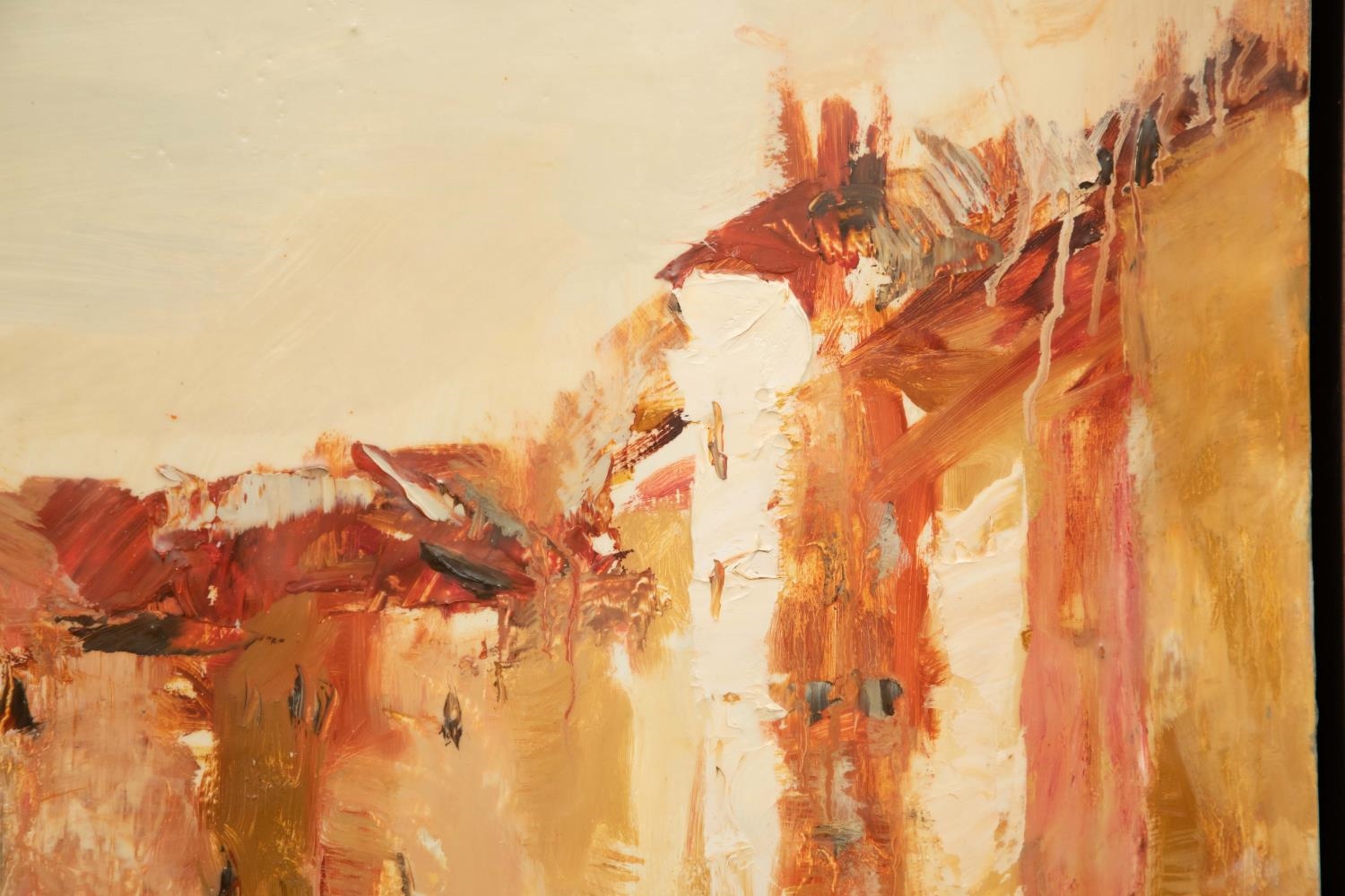 Artwork by Susie Pryor, Susie Pryor, Oil on Panel Venetian Scene Painting, Made of Oil on Panel