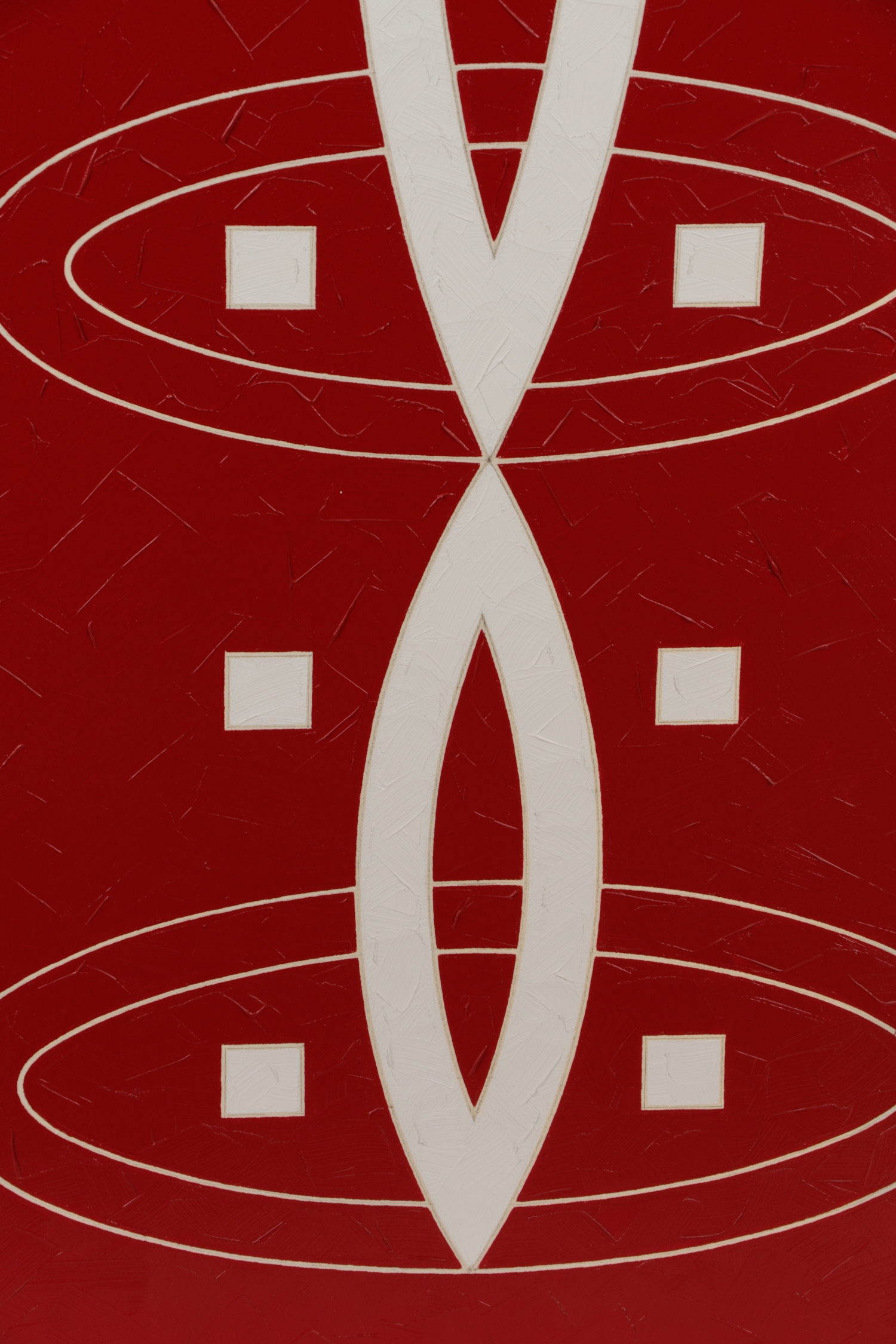 Artwork by Valerie Jaudon, Valerie Jaudon, "Elevation"-1989, Oil on Canvas, Made of Oil on Canvas