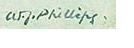 Walter Joseph Phillips signature.