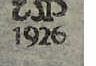 Walter Joseph Phillips signature on colour woodcut on paper, 1926.