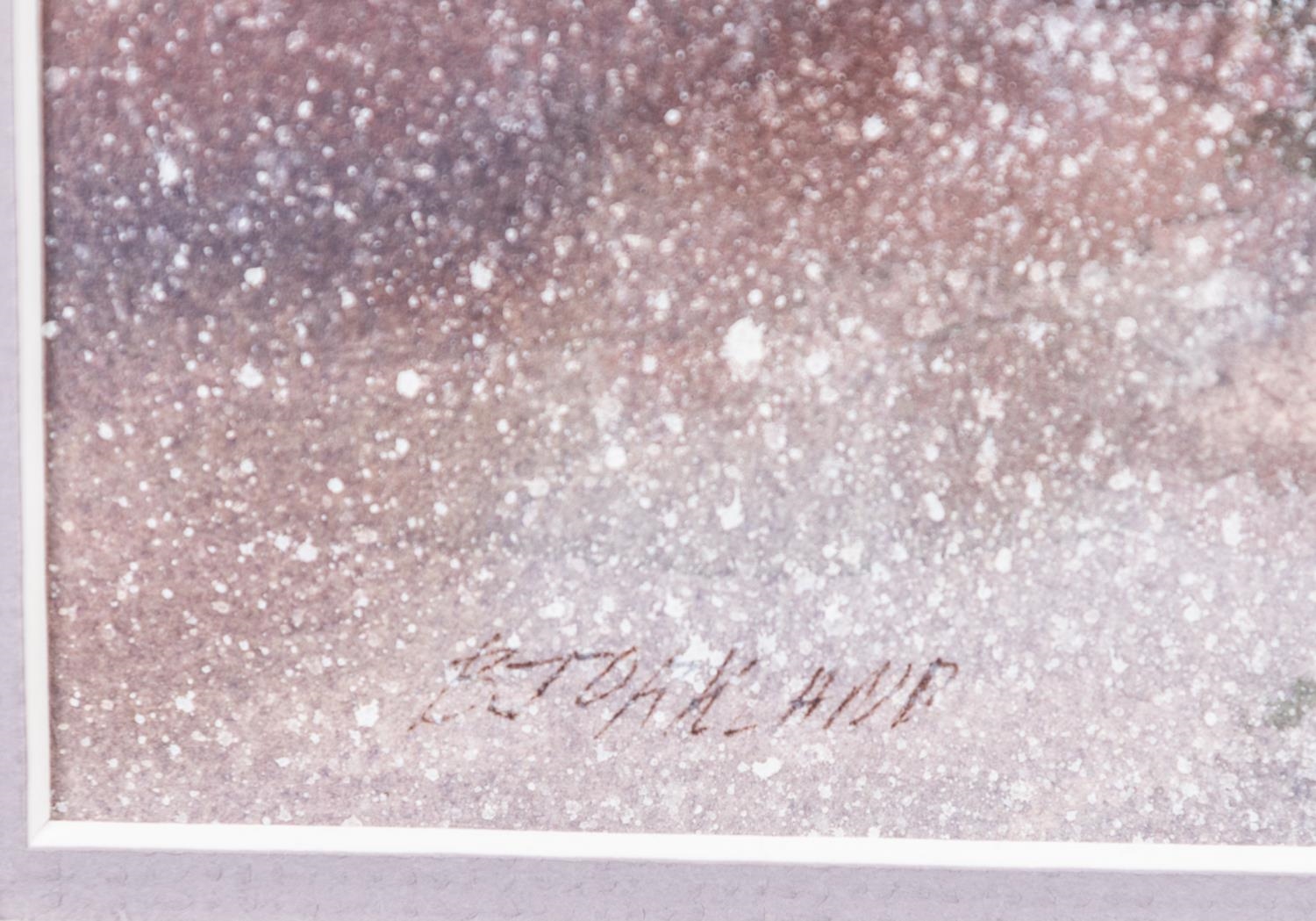 Bjorkland Bjorkland, 2 Watercolors, Winter Scenes