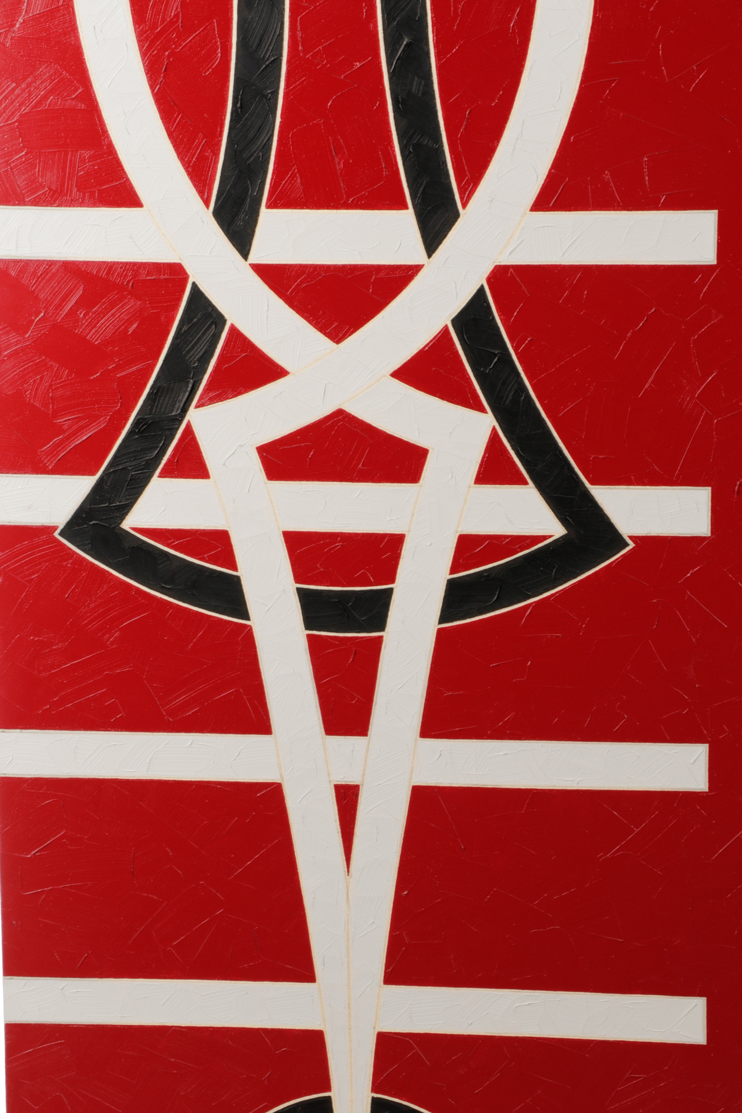 Artwork by Valerie Jaudon, Valerie Jaudon, "Elevation"-1989, Oil on Canvas, Made of Oil on Canvas