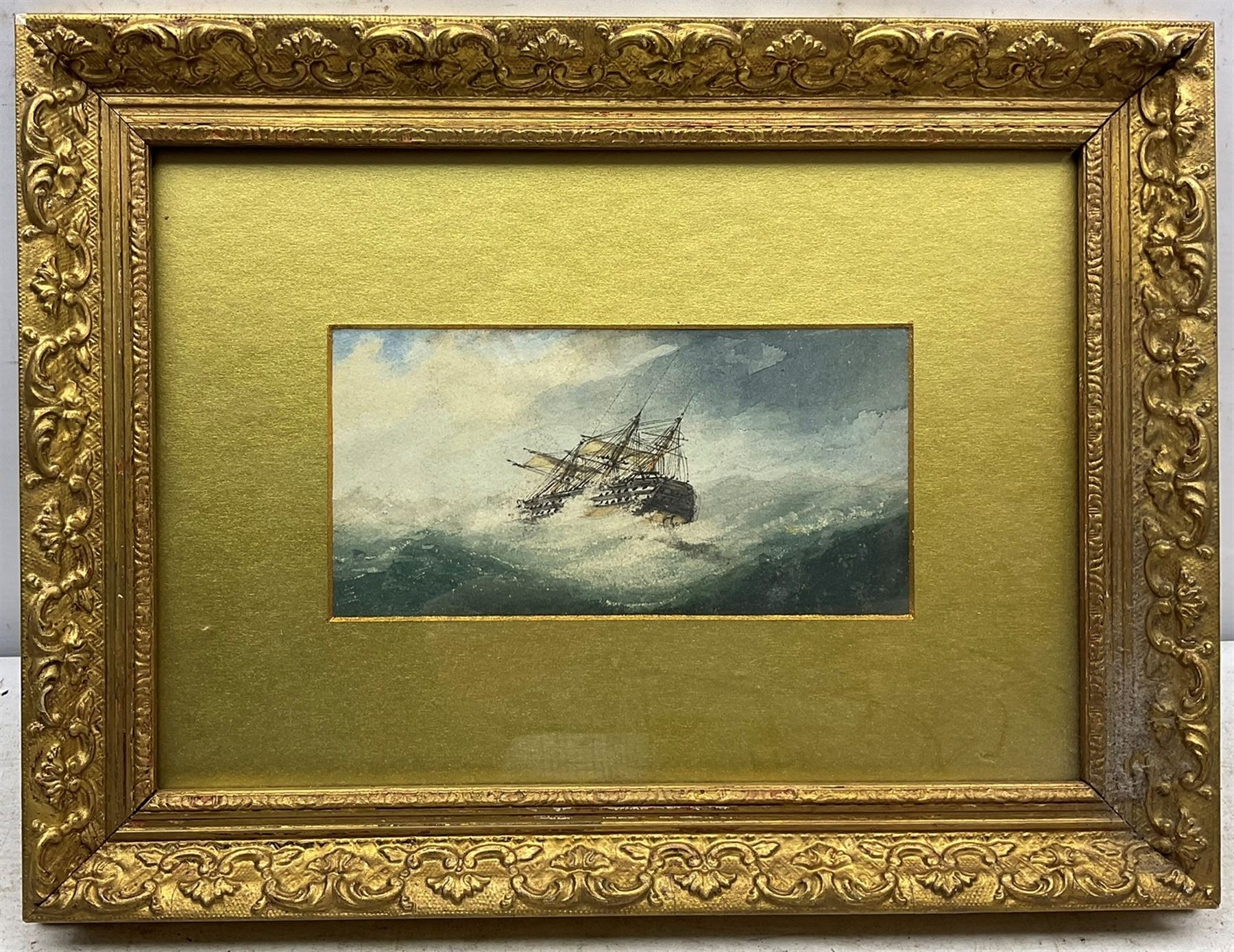 English School, 19th Century Ship Floundering in High Seas MutualArt