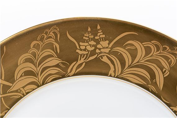 Set De 6 Assiettes Jean Louis Coquet Limoges Hémisphère - Blanches, Porcelaine, France