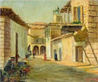 Oriental Street Scene - Michel Kurche