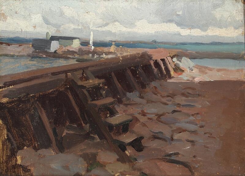 Erik Ludvig Henningsen | A pier | MutualArt