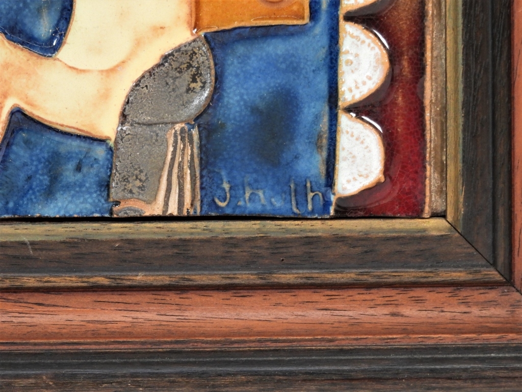 Artwork by Ruth Faktorowicz, 2PC Ruth Faktor MCM Ceramic Plaques, Made of Ceramic