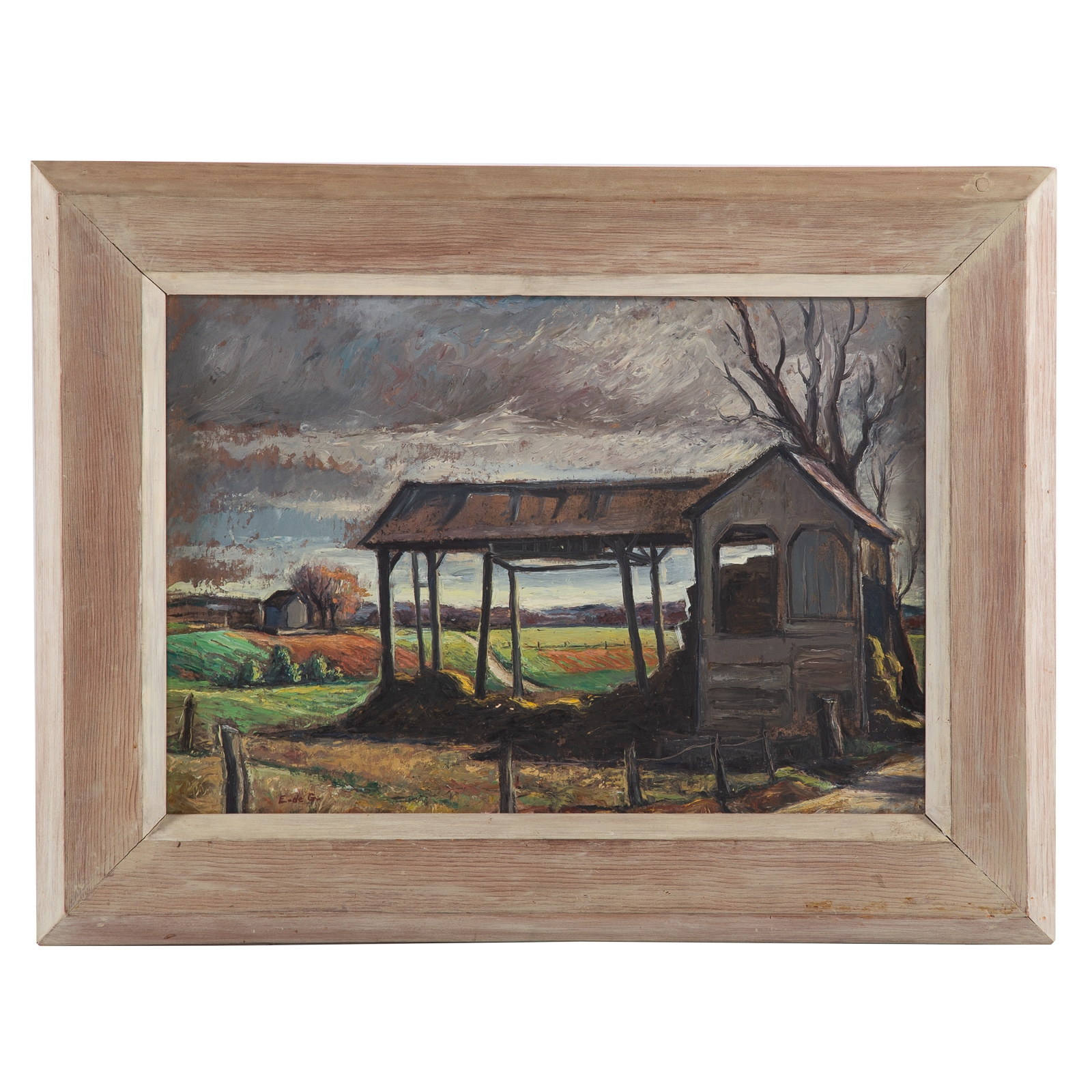 Artwork by Eleanor de Ghize, Landscape, Made of Oil on board