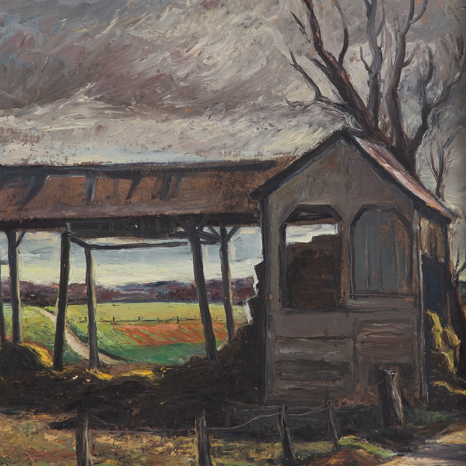 Artwork by Eleanor de Ghize, Landscape, Made of Oil on board