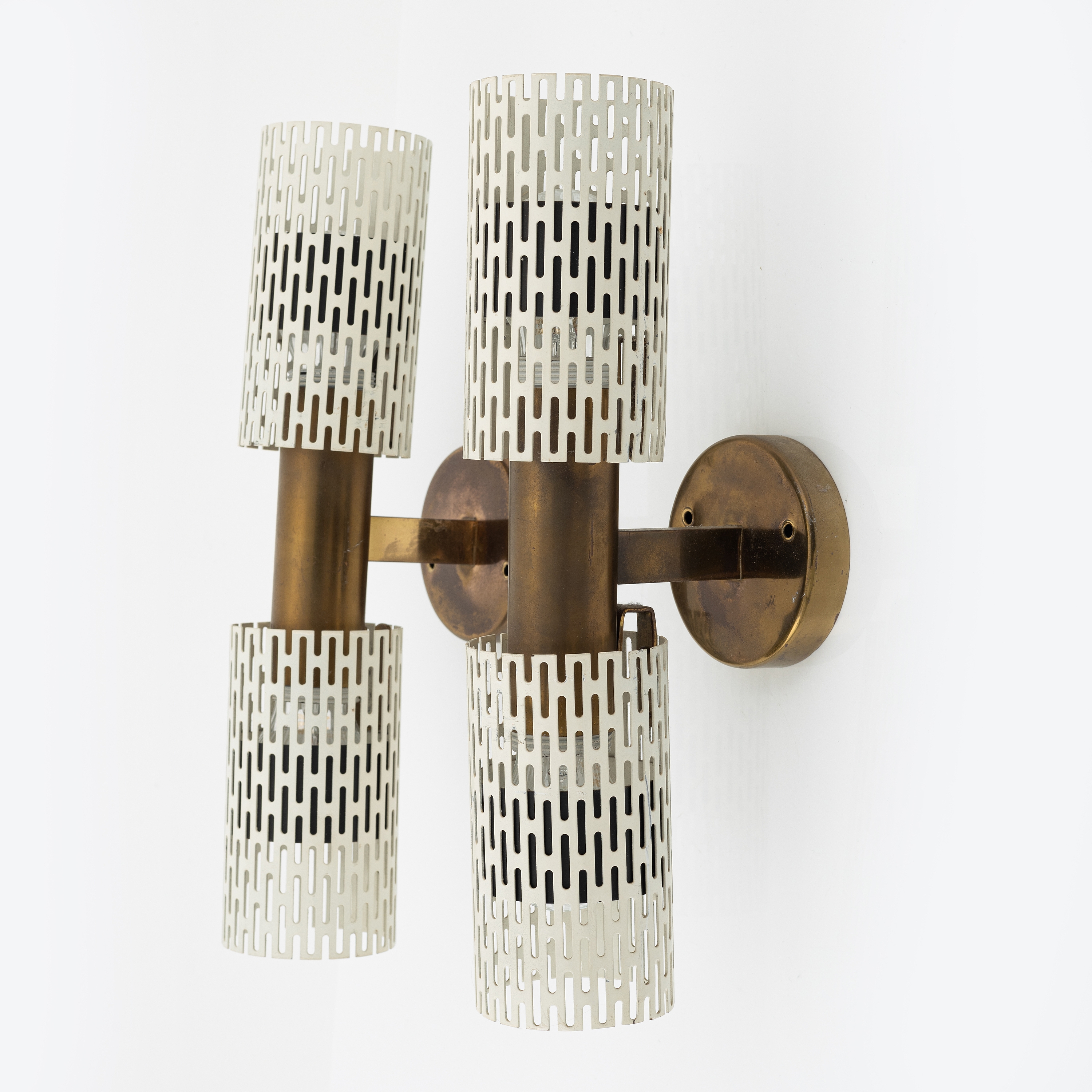 Artwork by Harald Notini, Harald Notini, a pair of model 11262 wall lights, Böhlmarks, 1940's/1950's.