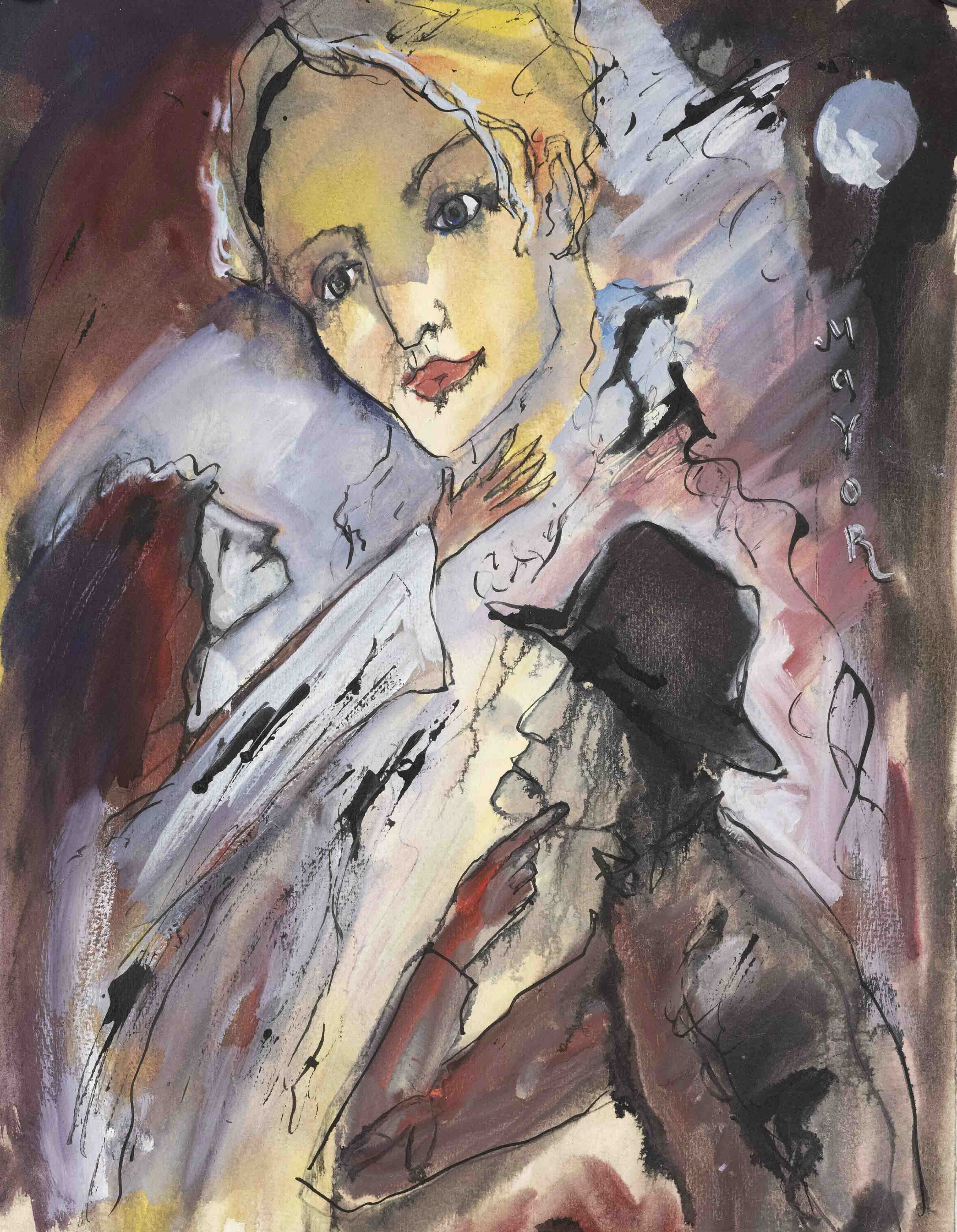 Artwork by Igor Mayor, Russian artist, Made of watercolor and gouache on paper