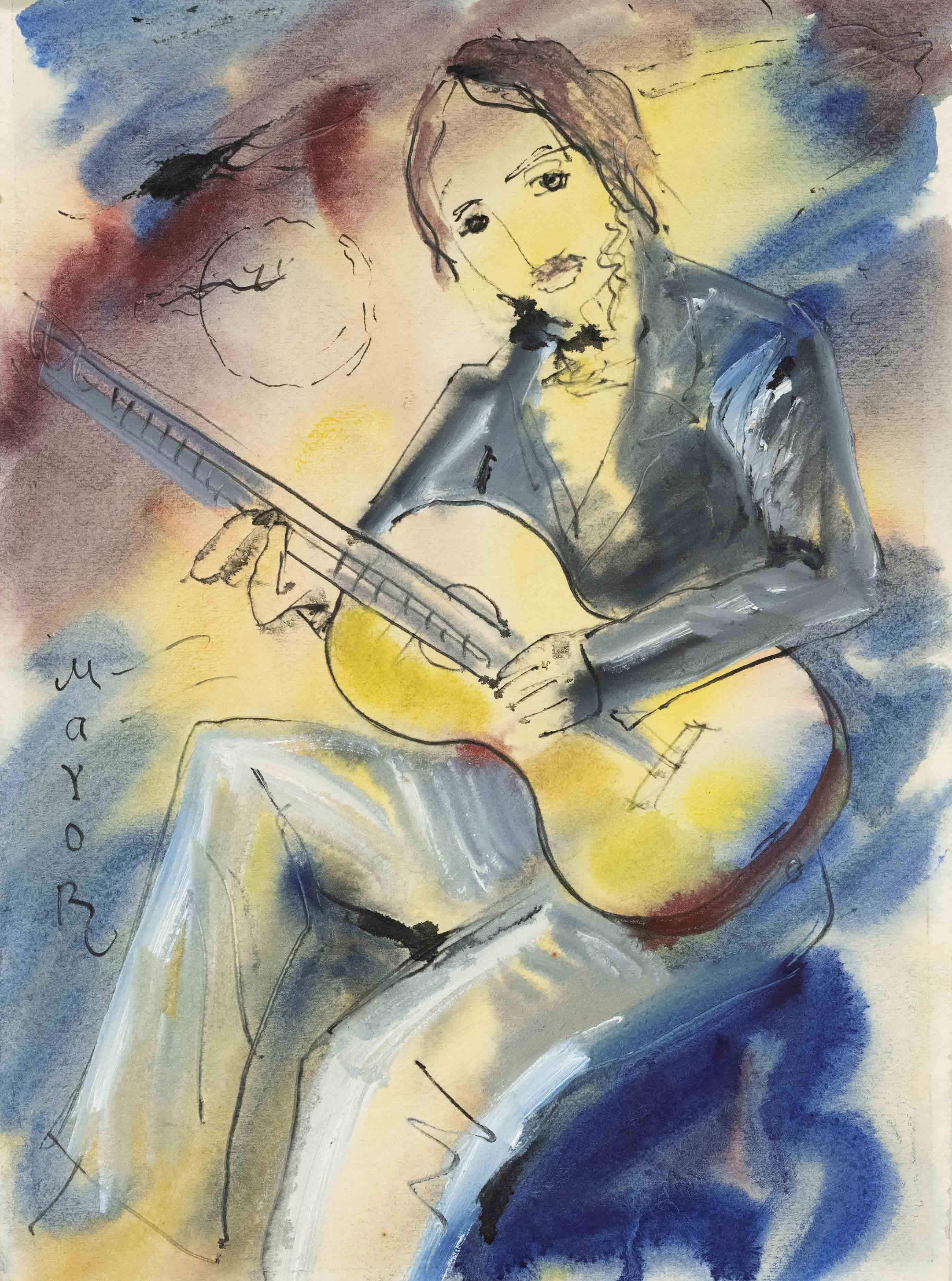 Artwork by Igor Mayor, Russian artist, Made of watercolor and gouache on paper