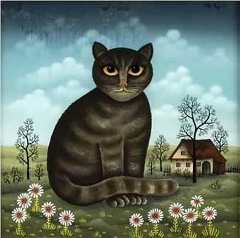 Slovenian artist of the Naive School - Mitja Rojc