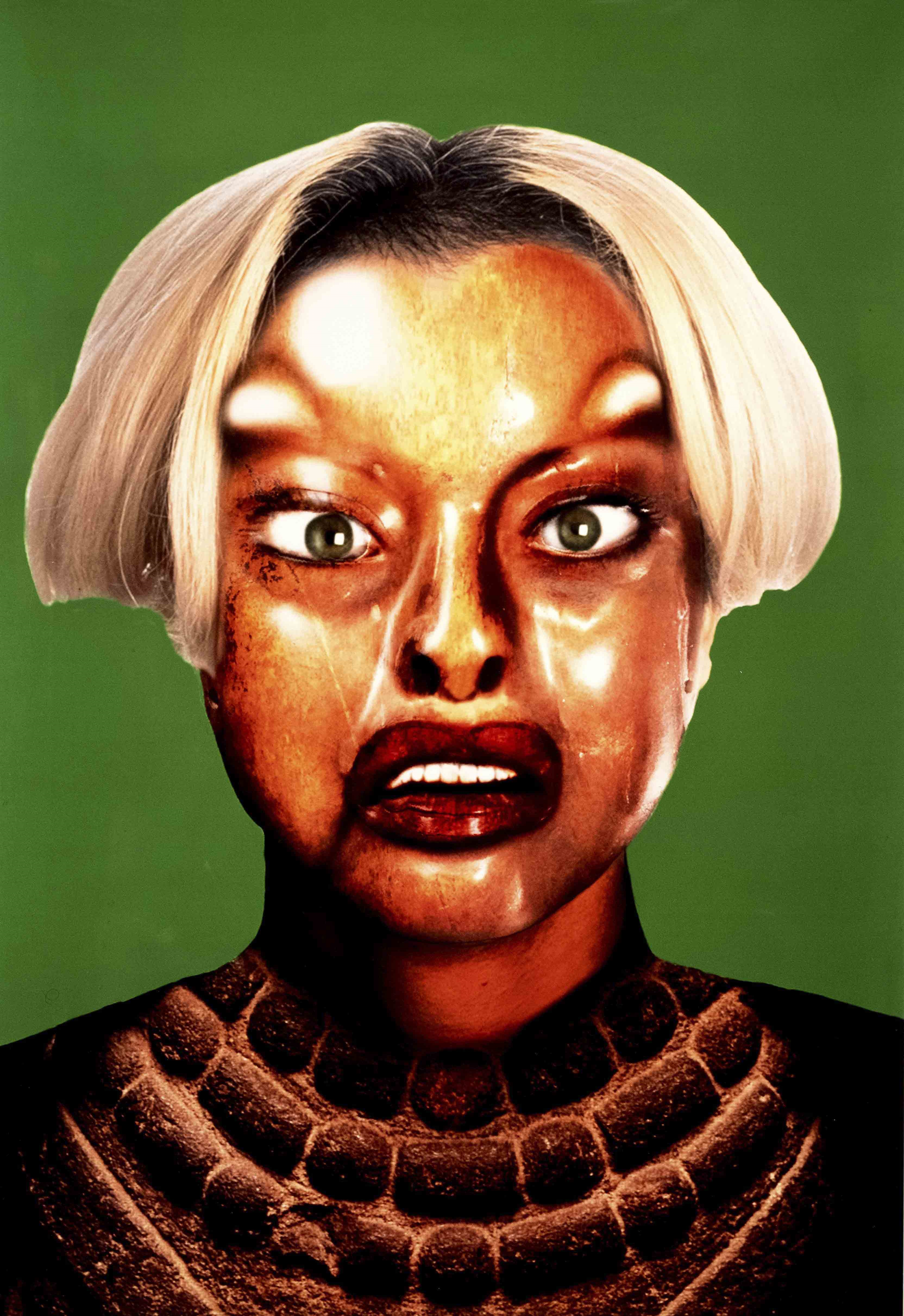Artwork by Orlan, contemporary French artist, Made of prints