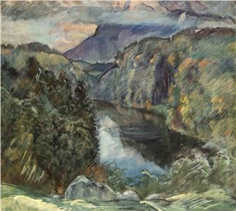 studied at the Academy in Munich with G.v. Hackl and Franz von Stuck - Hugo Ernst Schnegg