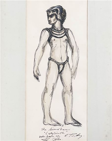 Costume Design for the Minotaur in "Labyrinth" - Rouben Ter-Arutunian