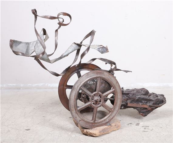 Collen Mutasa | b 1972) Brutalist Chariot Sculpture | MutualArt