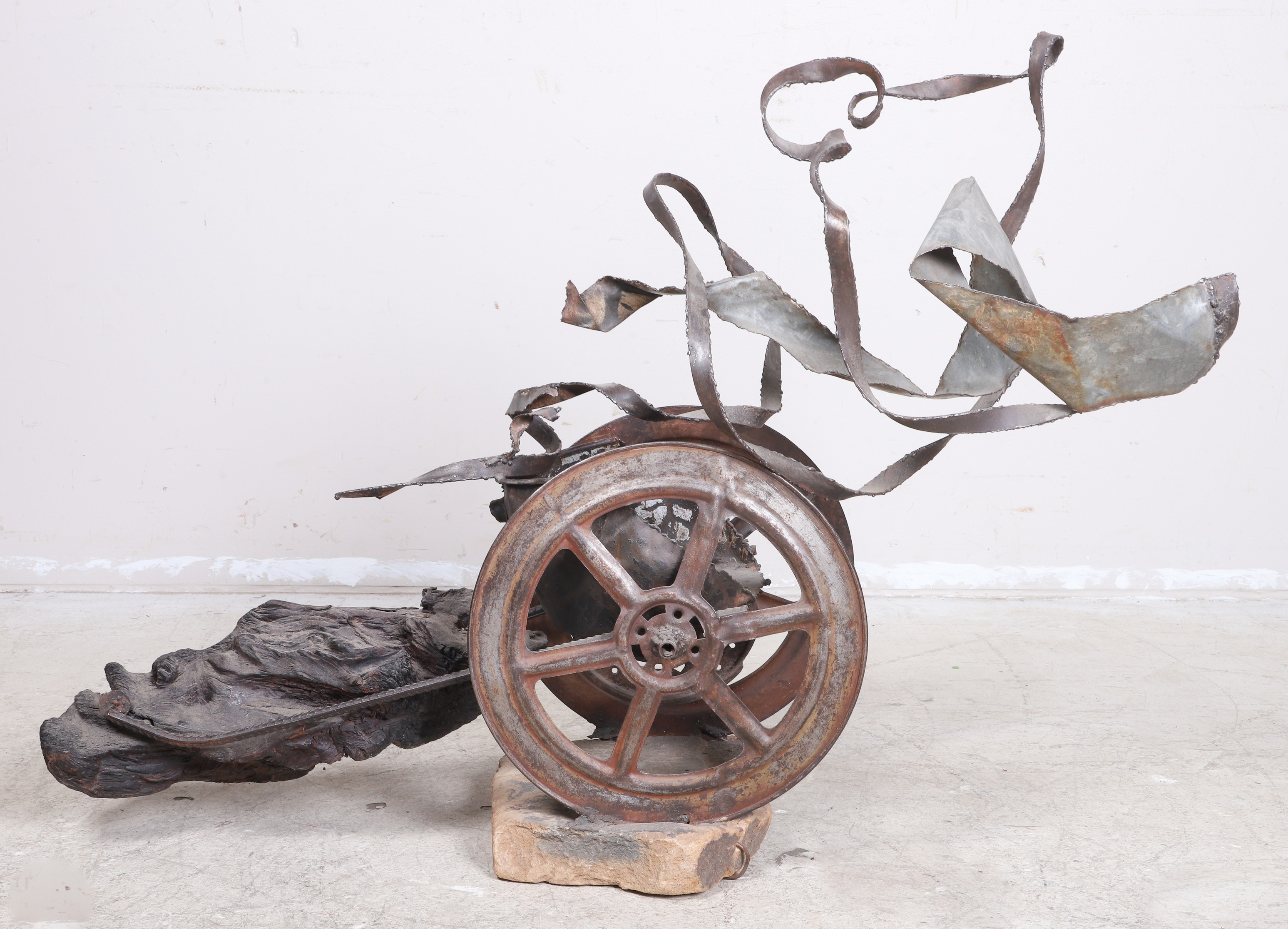 Collen Mutasa | b 1972) Brutalist Chariot Sculpture | MutualArt