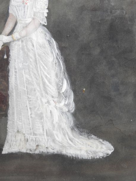 Marguerite Janin | Jeune fille partant au bal (1877) | MutualArt