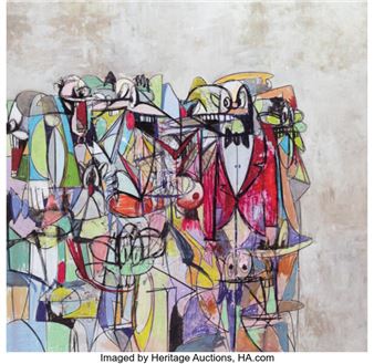 George Condo | Nude Homeless Drinker (1999) | MutualArt