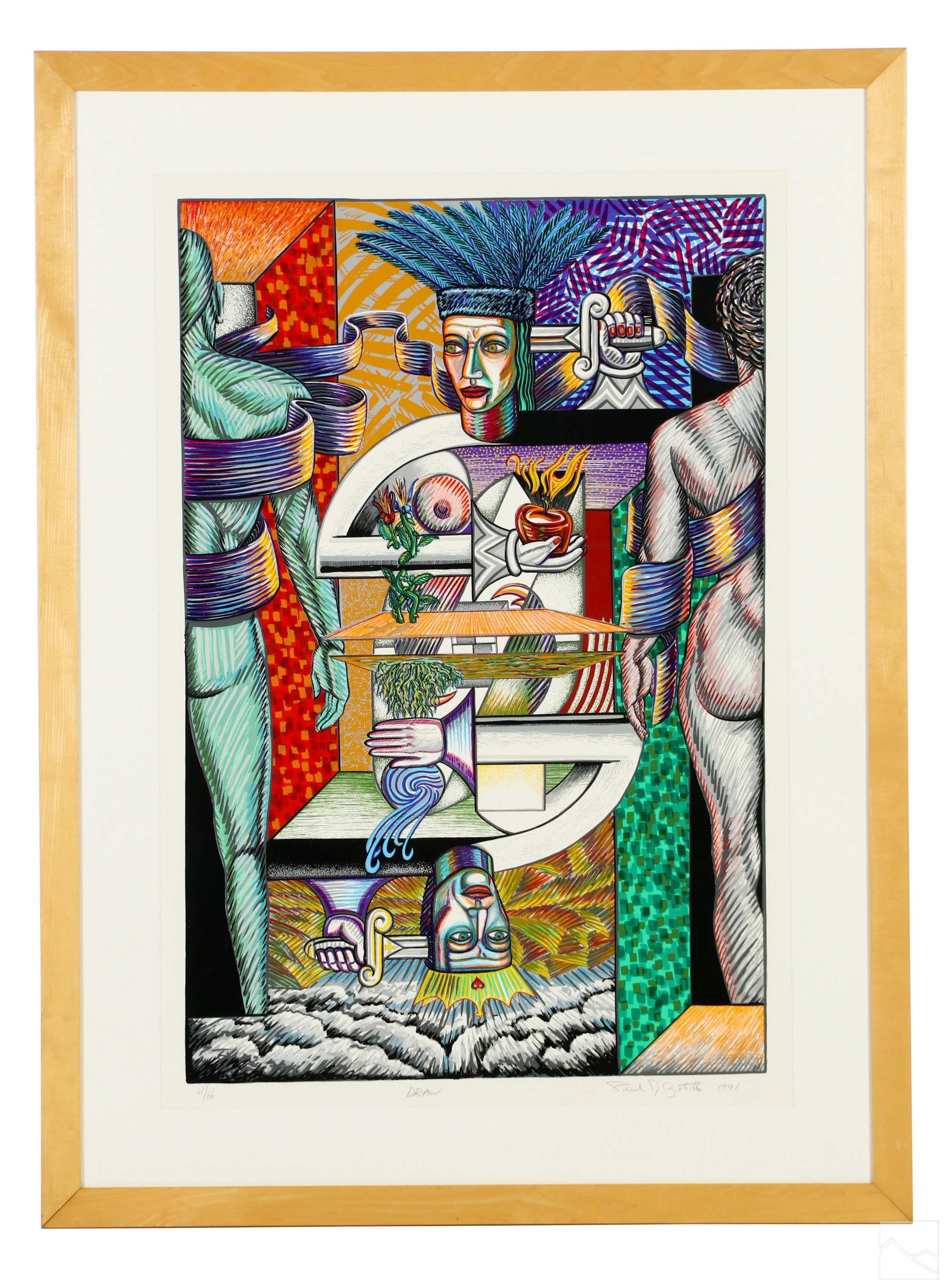 Artwork by Paul Botello, Draw., Made of Screenprint