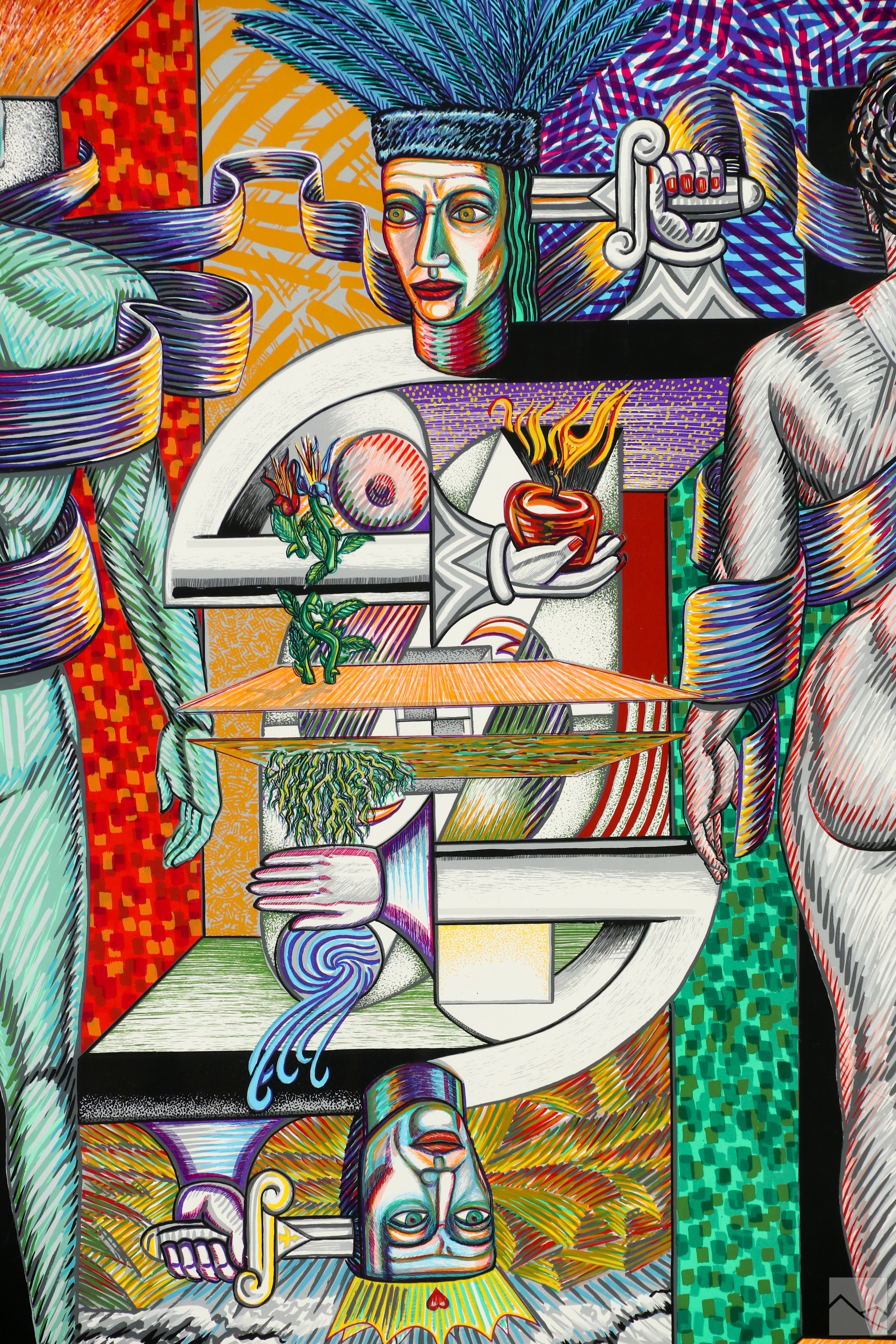 Artwork by Paul Botello, Draw., Made of Screenprint