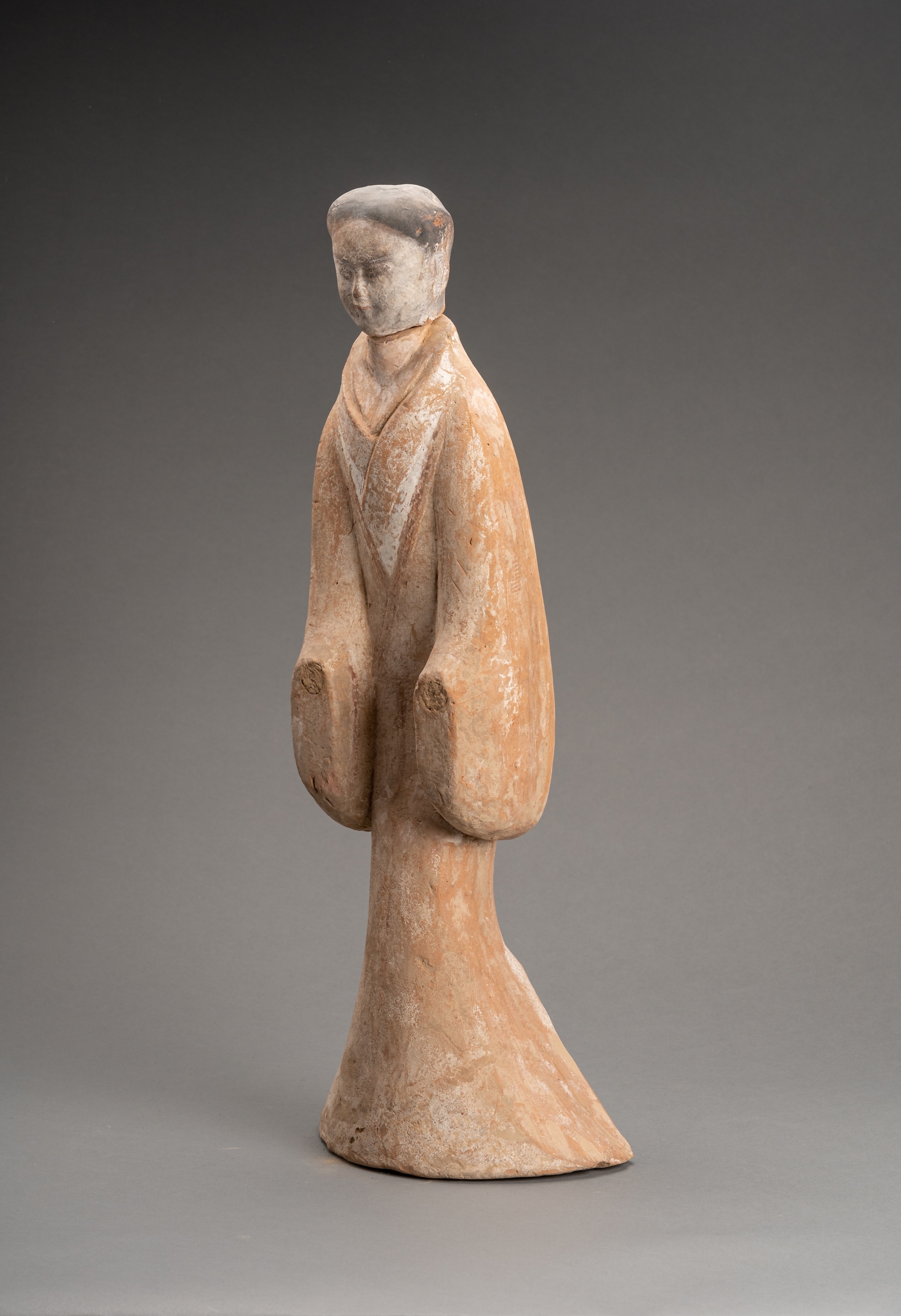Han Dynasty | A PAINTED TERRACOTTA FIGURE OF A COURT LADY, HAN DYNASTY ...