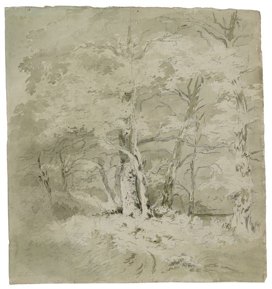 Study of trees by John Constable, 1798