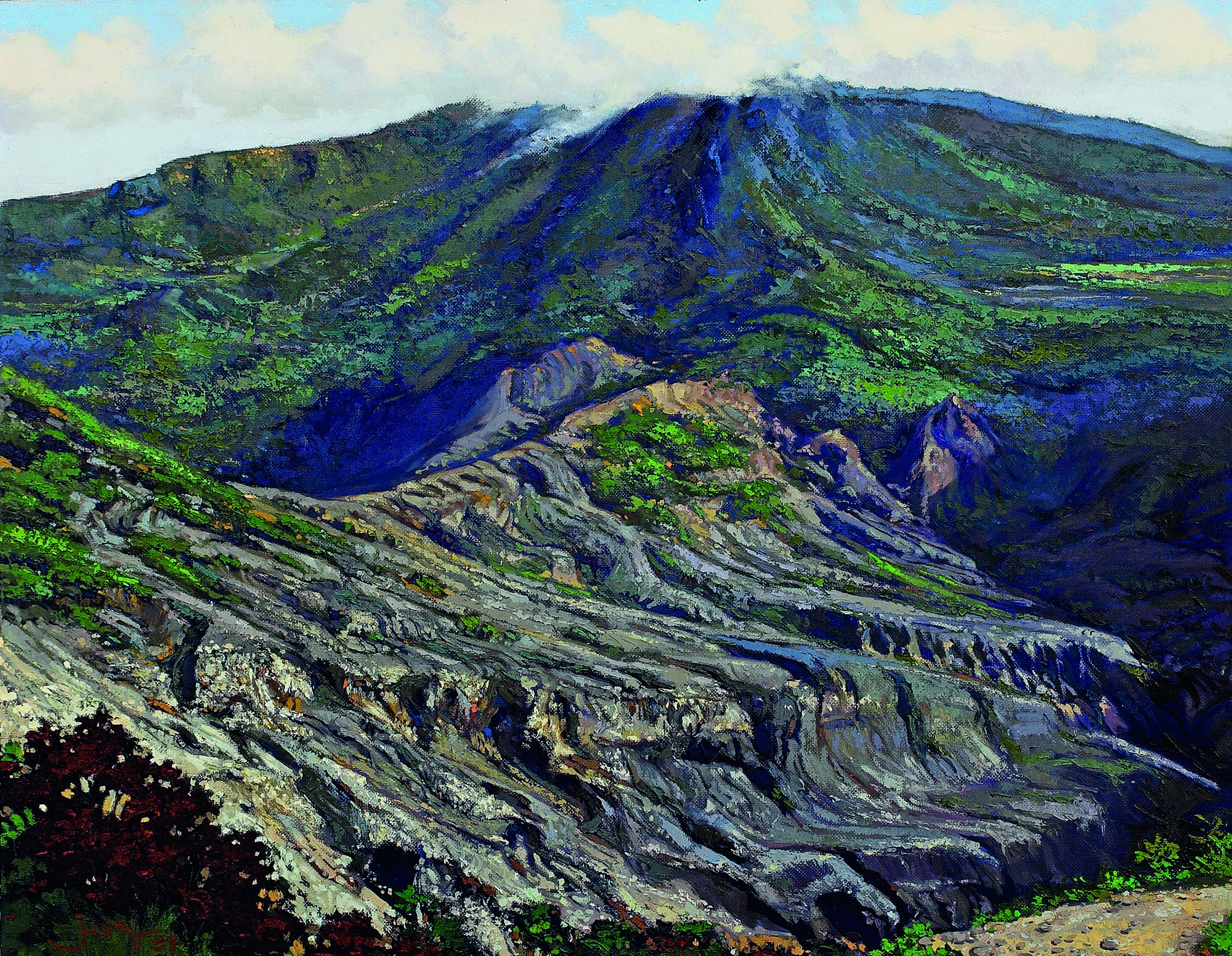 Artwork by Yap Hian Tjay, Pegunungan, 1997, Made of Oil on canvas