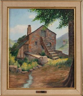 Old house of Rouergue in Cantobre - Marius Sarrouy