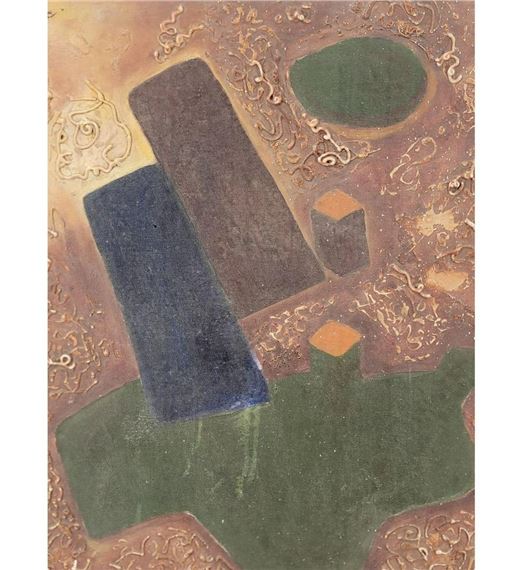 Shanti Dave | INDIA-SHANTI DAVE (B. 1931) Abstract Painting Signed And ...