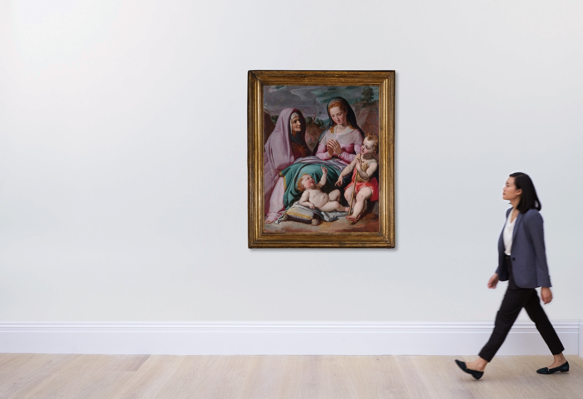 Santi di Tito | Madonna and Child with Saints Elizabeth and John the ...