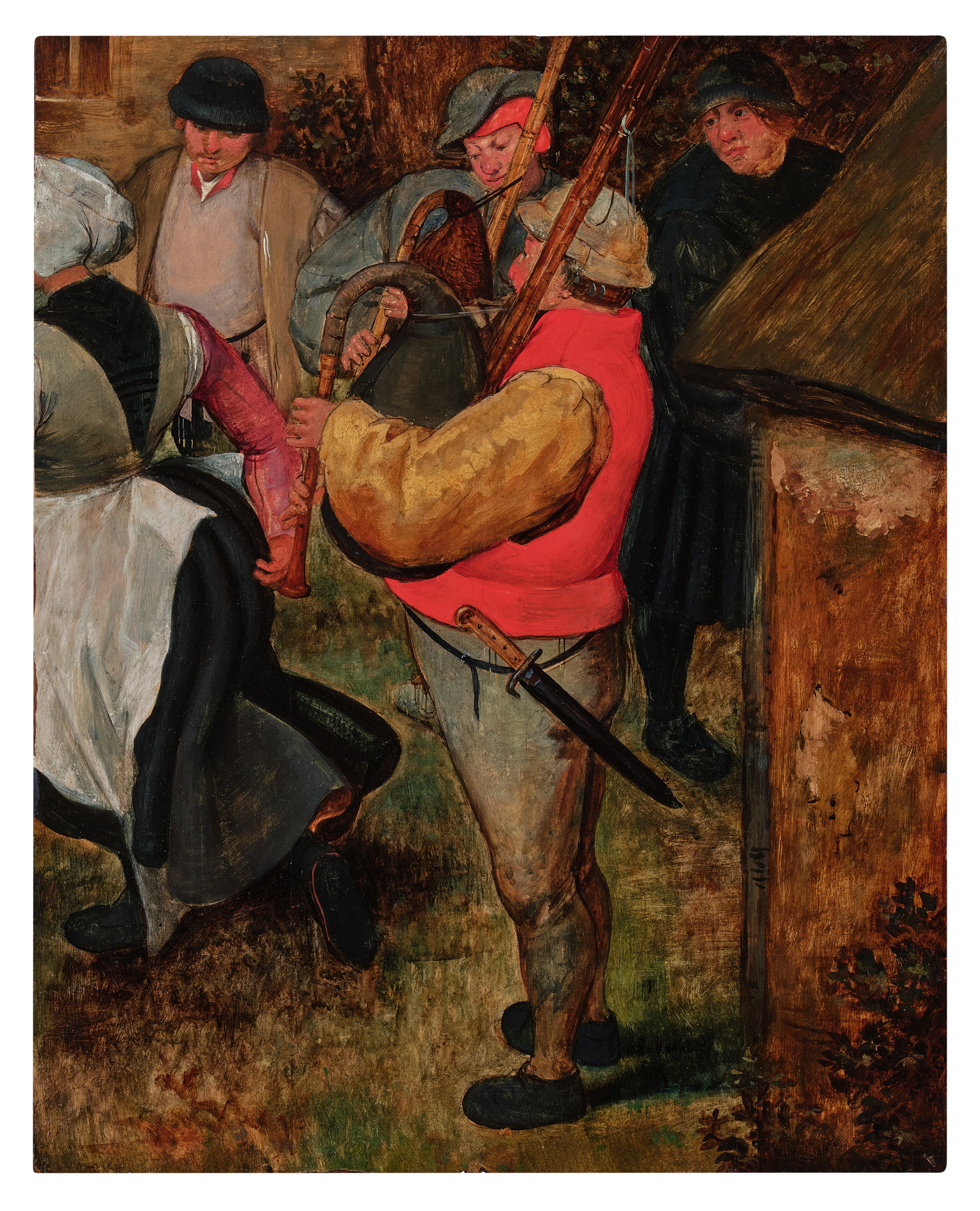 A bagpipe player by Pieter Brueghel the Elder