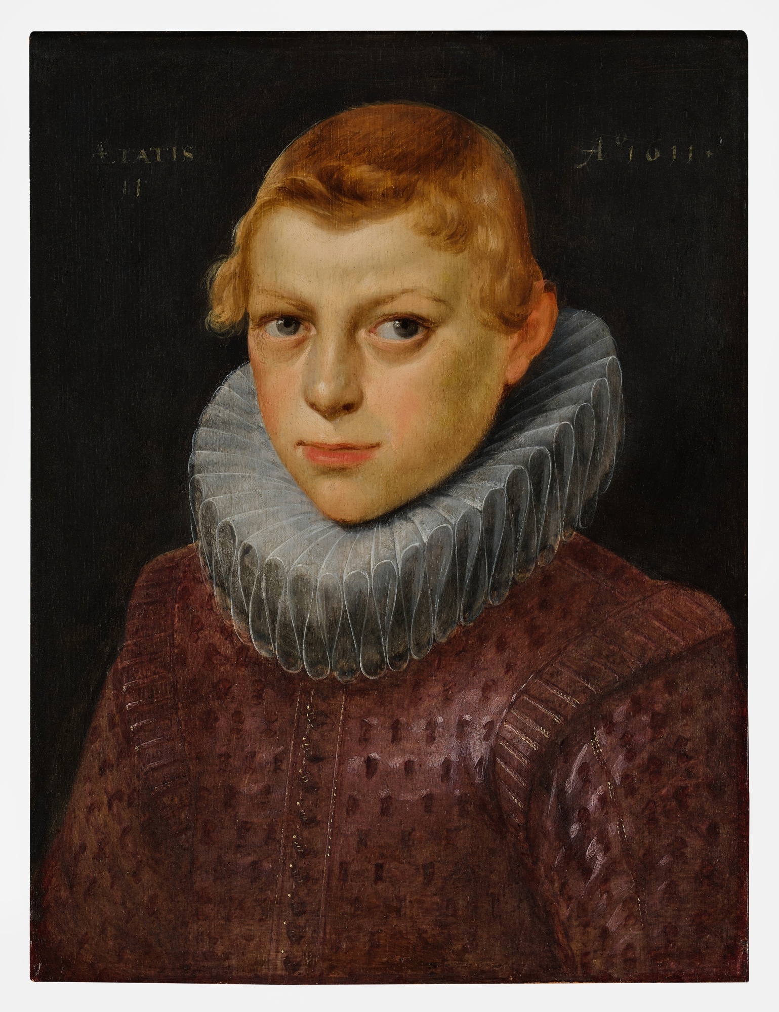 Otto Van Veen | Portrait of a young boy, aged 11, half length, dressed ...