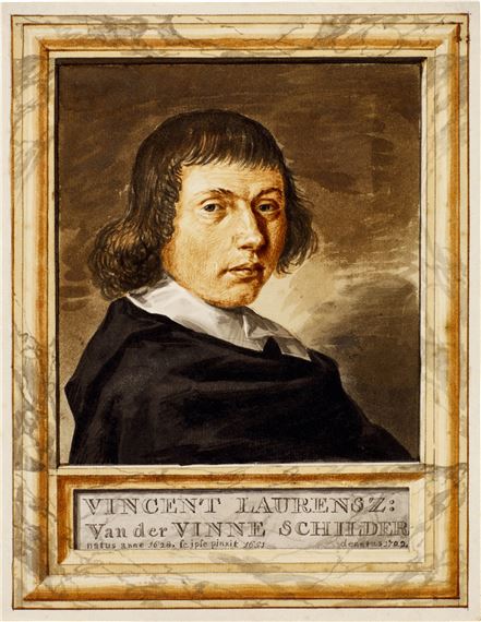 Portrait of Vincent Laurensz. van der Vinne (-1702) by Tako Hajo Jelgersma, 1651