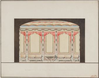 Plan of a Russian salon and furnishings - Leopoldo Pollack