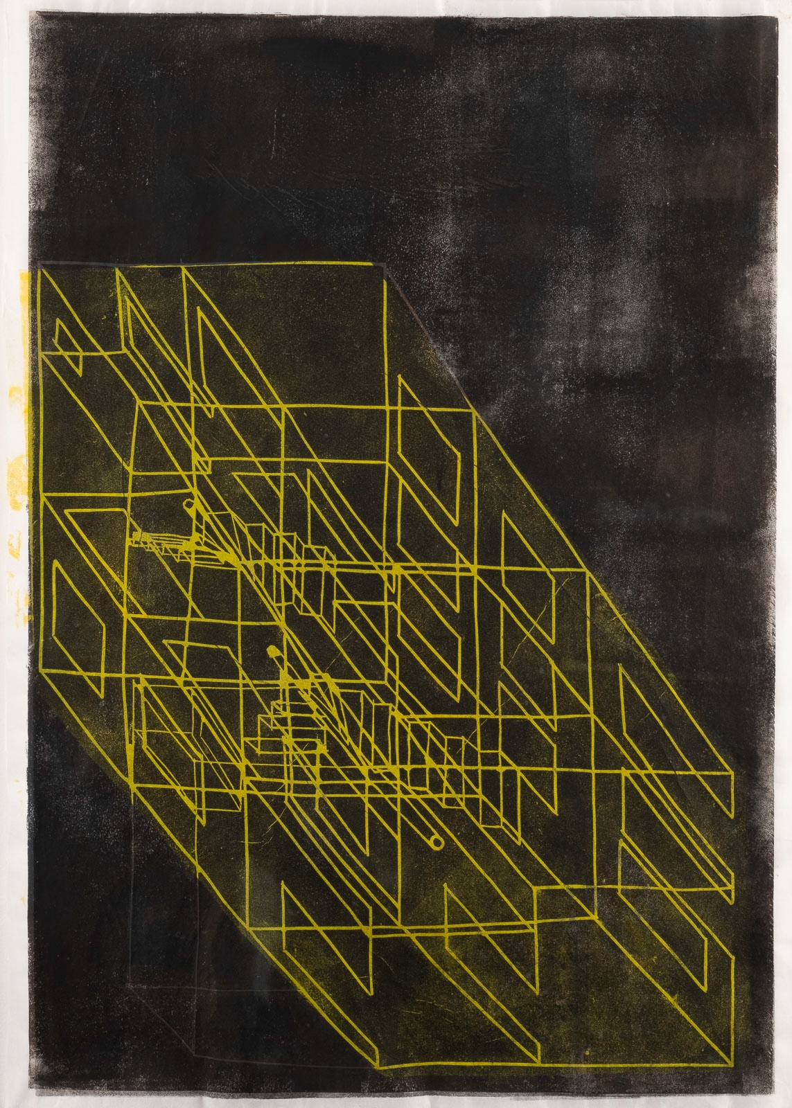 Artwork by Silke Schatz, UNTITLED, Made of Linoleum print on Japanese paper