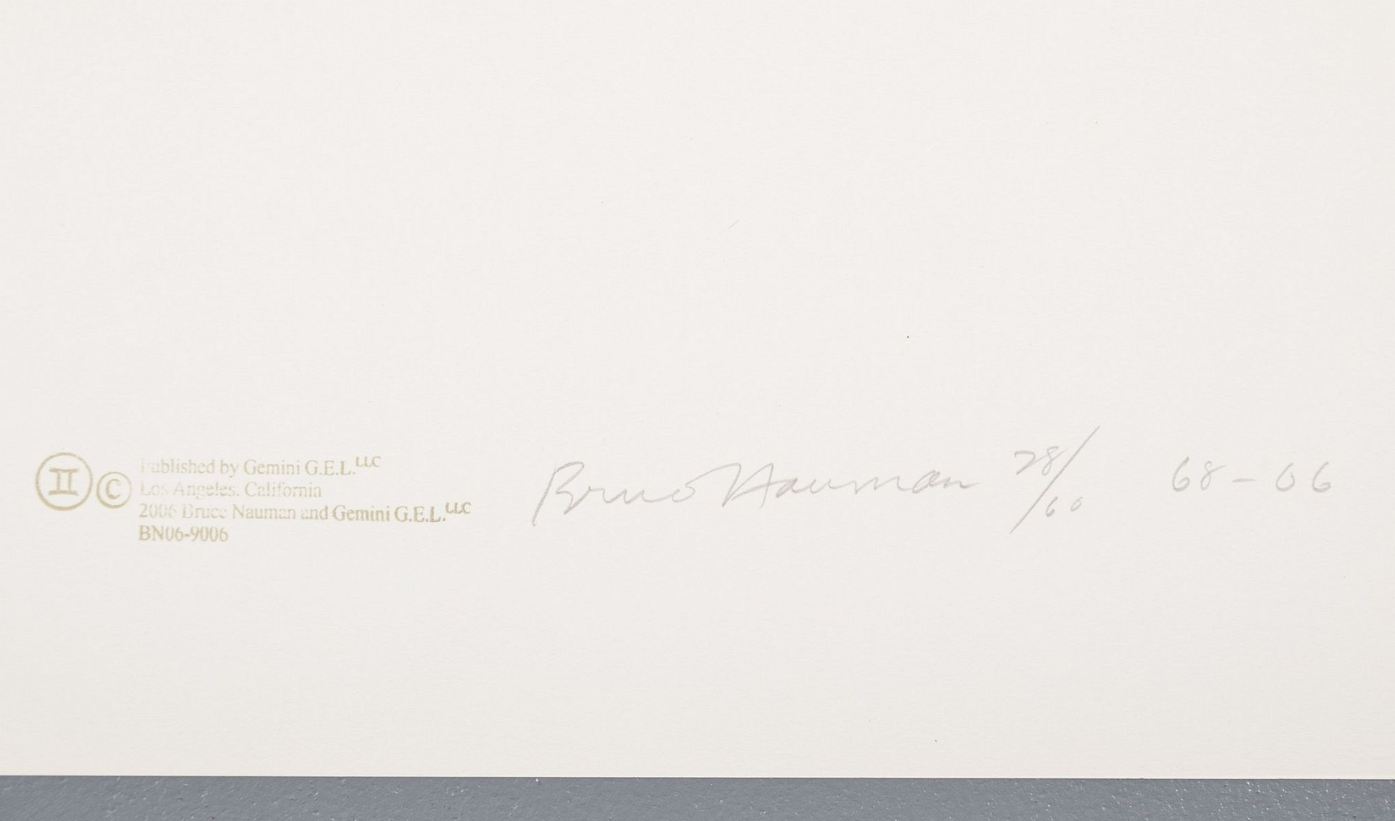 Bruce Nauman | Infrared Outtakes | MutualArt