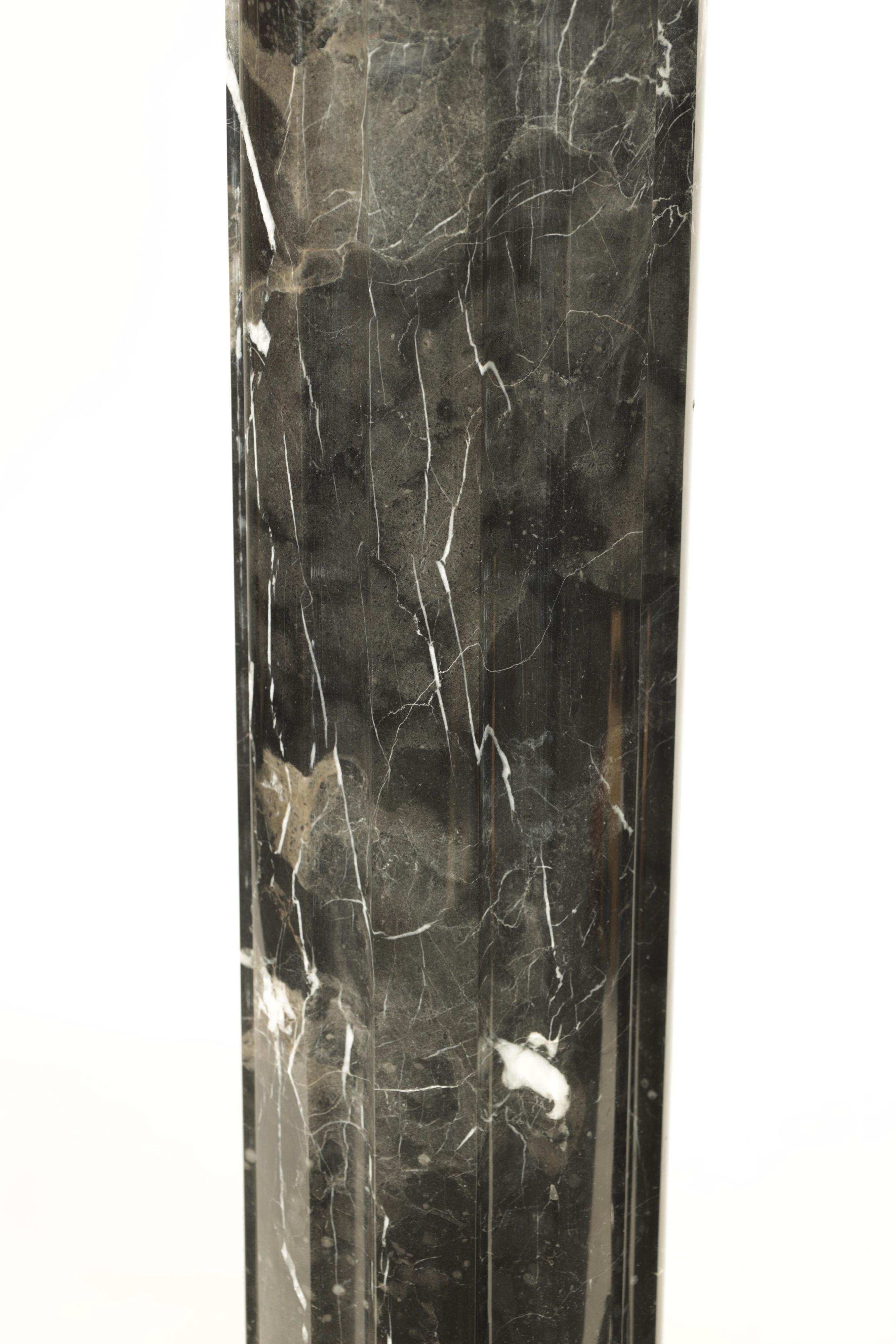 French School, 19th Century | A PAIR OF 19TH CENTURY VEINED BLACK ...