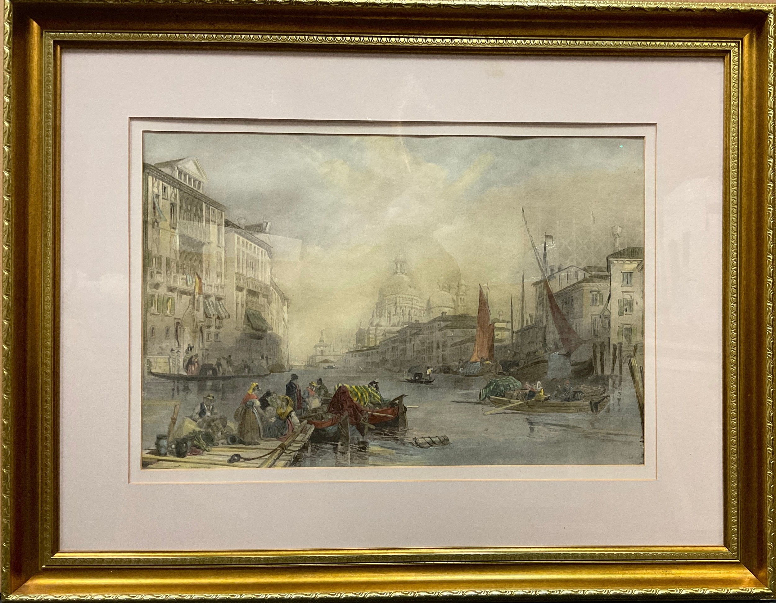 Artwork by John Howard, David , The Grand Canal Venice, Made of engraving