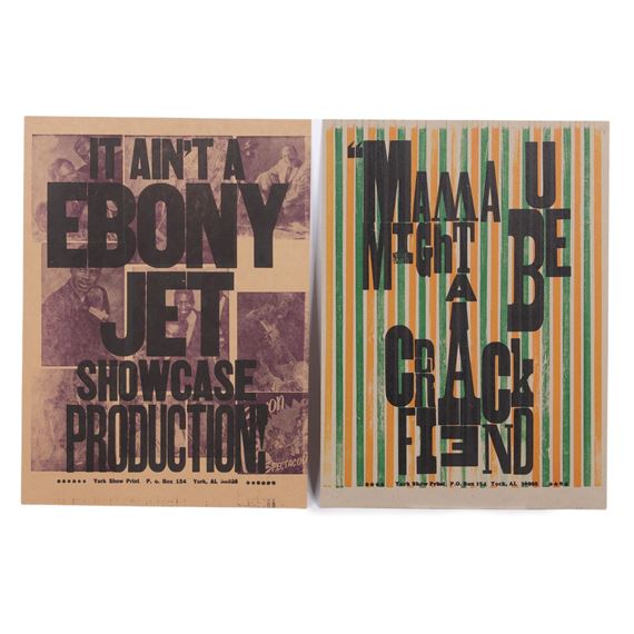 ork Show Print PostersIt Aint A Ebony Jet Showcase Production and Mama U Might Be A Crack Fiend by Carl Pope, 1961