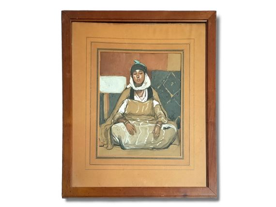 femme dans un intérieur, by Jean Bouchaud, 1923