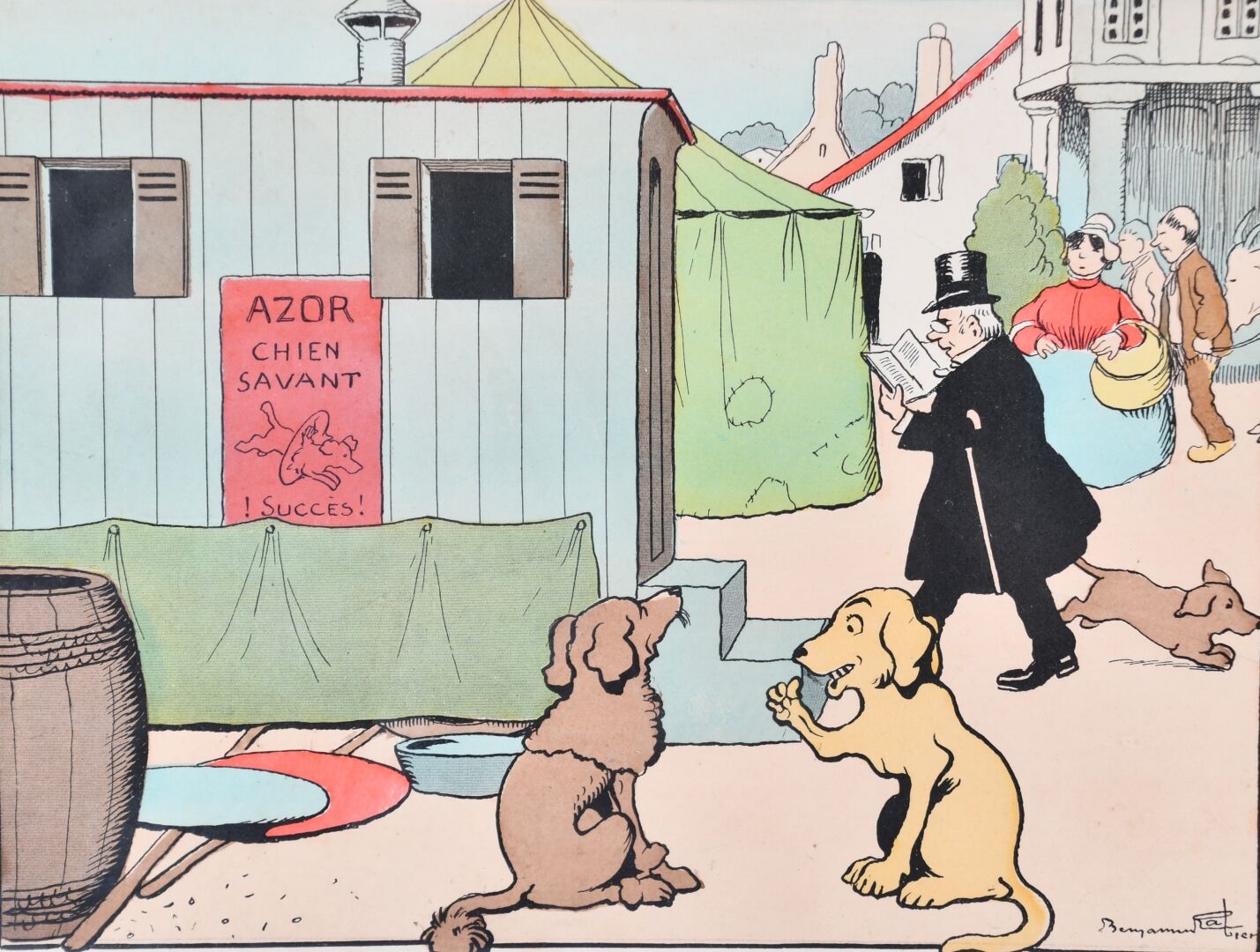 Benjamin Rabier | Chien de cirque | MutualArt