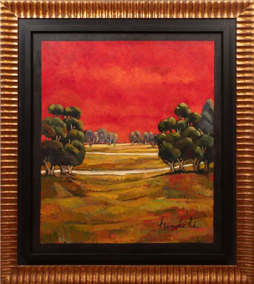 Landscape with Red Sky - Marc Mindeli