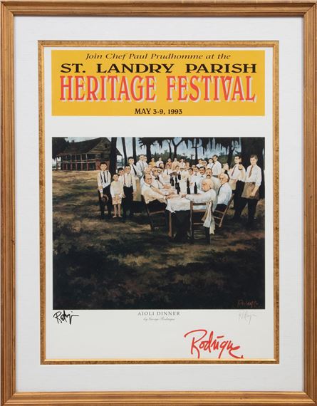 George Rodrigue | St. Landry Parish Heritage Festival - Aioli Dinner ...